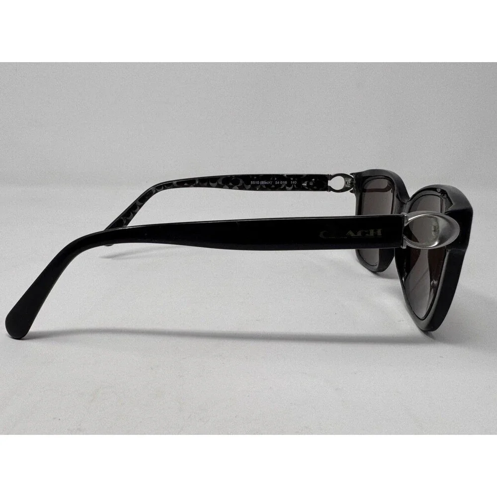 Coach Eyeglasses Frames HC6120 5510 Polished Black Cat Eye Full Rim 54-16-140